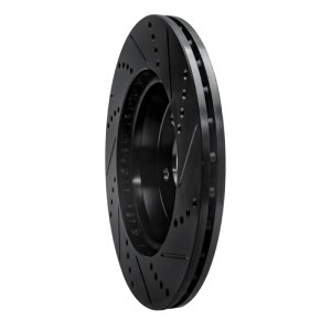 Mercedes-Benz E300 Brake Rotor (1) - Rear Left - R1 Concepts - Drilled & Slotted - Black - `15-`23 Mercedes-Benz E300 Brake Rotor (1) - Rear Left - R1 Concepts - Drilled & Slotted - Black - `15-`23